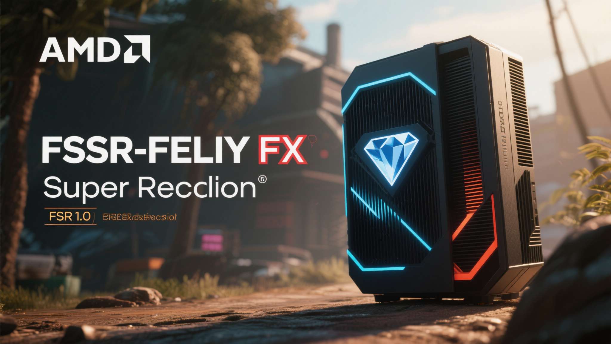 FSR（FidelityFX Super Resolution）是AMD旗下的开